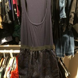 Aqua blue (with gold accent) dress